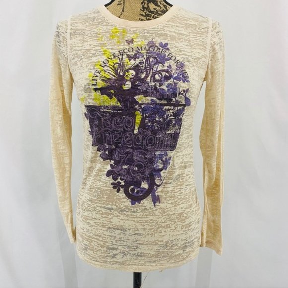 Eco Malibu Tops - Eco Malibu Burnout Long Sleeve Tee